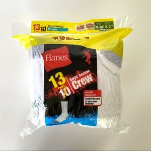 🆕 NEW Hanes 13-Pack Boys’ Cushion Crew Socks
